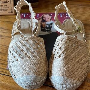 Talbots Women's Cream Espadrille Flats